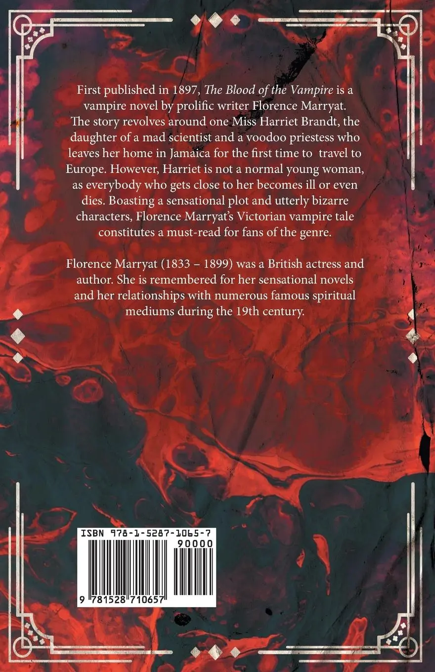 Rückseite: 9781528710657 | The Blood of the Vampire | Florence Marryat | Taschenbuch | Englisch