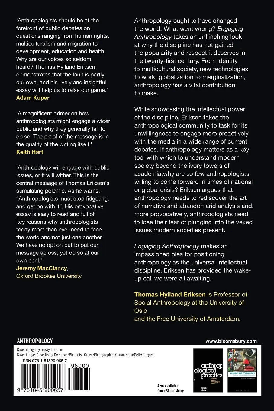 Rückseite: 9781845200657 | Engaging Anthropology | The Case for a Public Presence | Eriksen