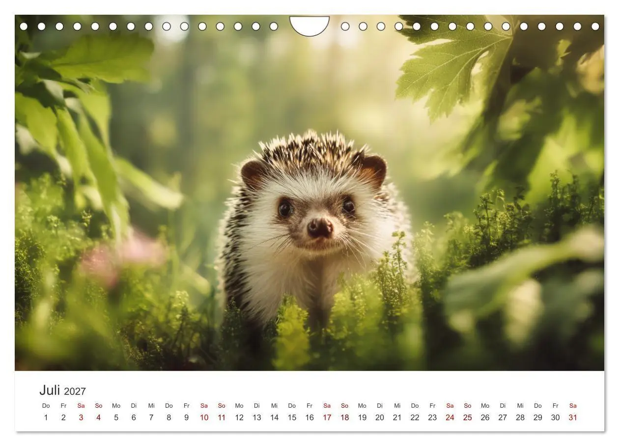 Bild: 9783516940657 | Rund, stachlig, munter - Ein Jahr mit Igeln (Wandkalender 2027 DIN...