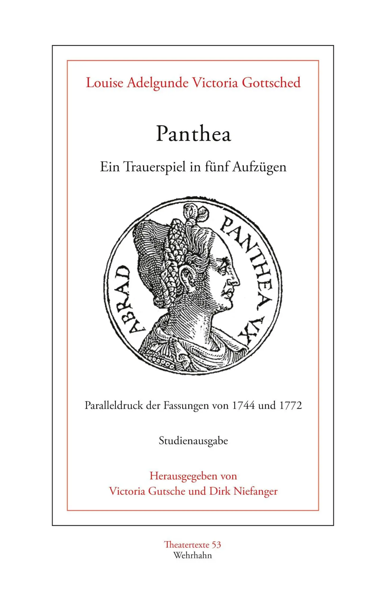 Cover: 9783988590657 | Panthea | Ein Trauerspiel in fünf Aufzügen | Gottsched | Taschenbuch