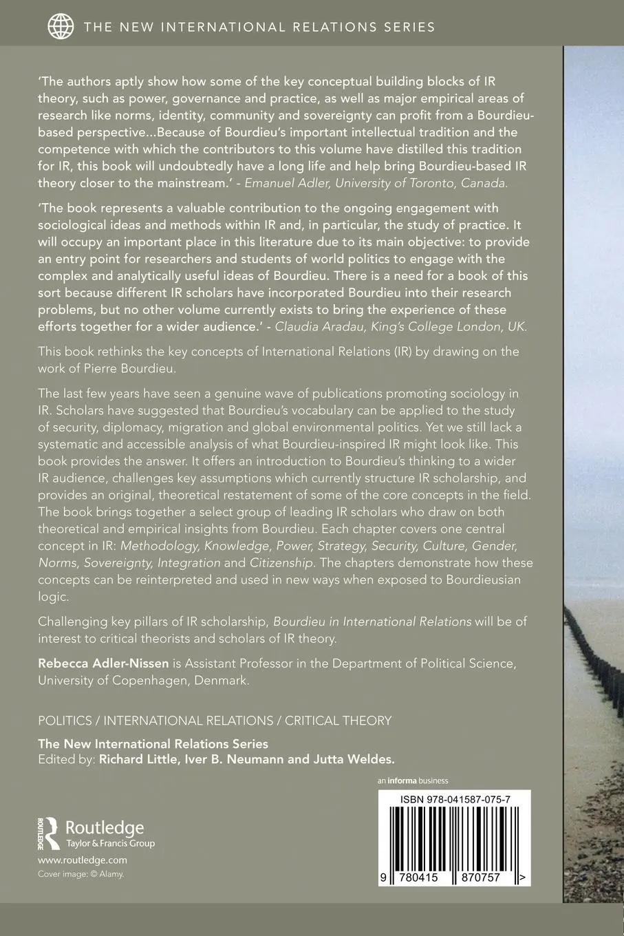 Rückseite: 9780415870757 | Bourdieu in International Relations | Rethinking Key Concepts in IR