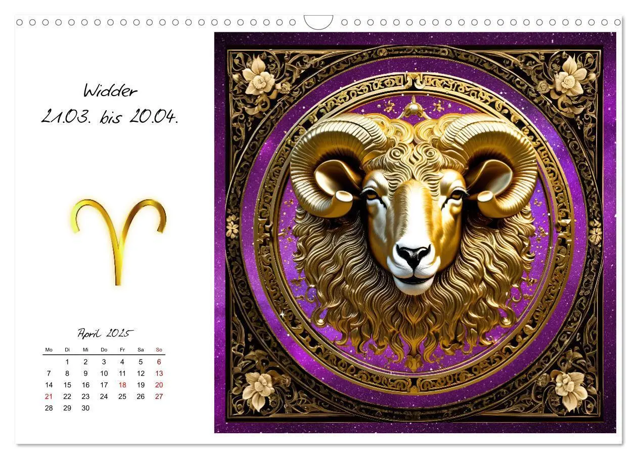 Bild: 9783457220757 | Ein Jahr in Gold (Wandkalender 2025 DIN A3 quer), CALVENDO...