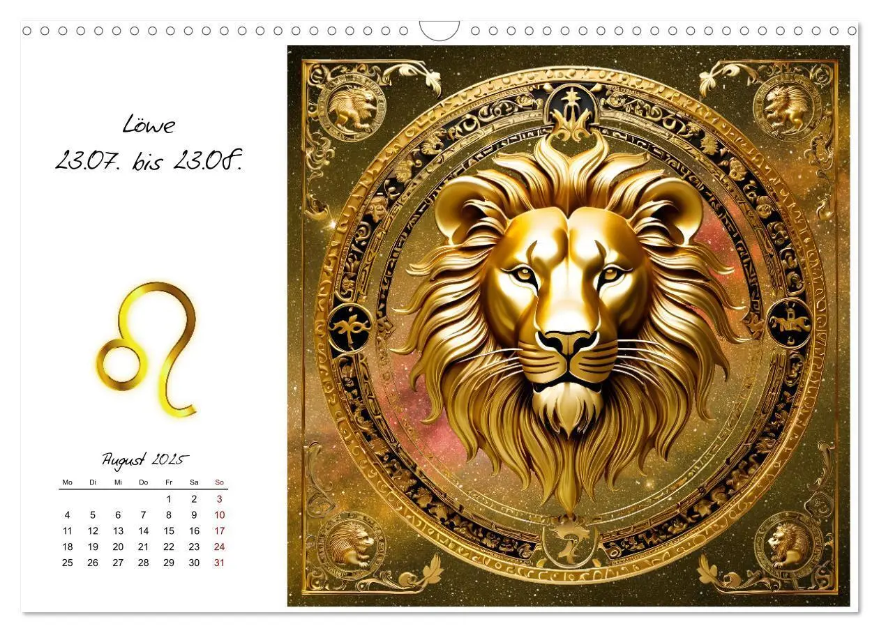 Bild: 9783457220757 | Ein Jahr in Gold (Wandkalender 2025 DIN A3 quer), CALVENDO...