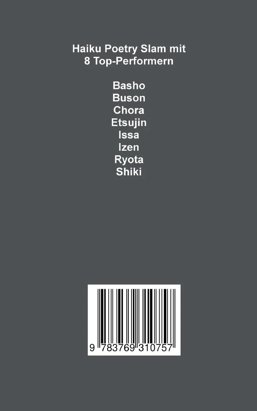 Rückseite: 9783769310757 | 17 Premium Haiku | Wolfgang Brenneisen | Taschenbuch | imme klassiker