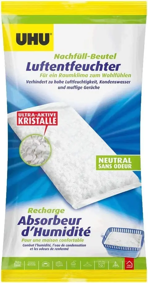 Cover: 4026700470857 | UHU Luftentfeuchter Nachfüllbeutel 1000g Granulatbeutel | 3-47085