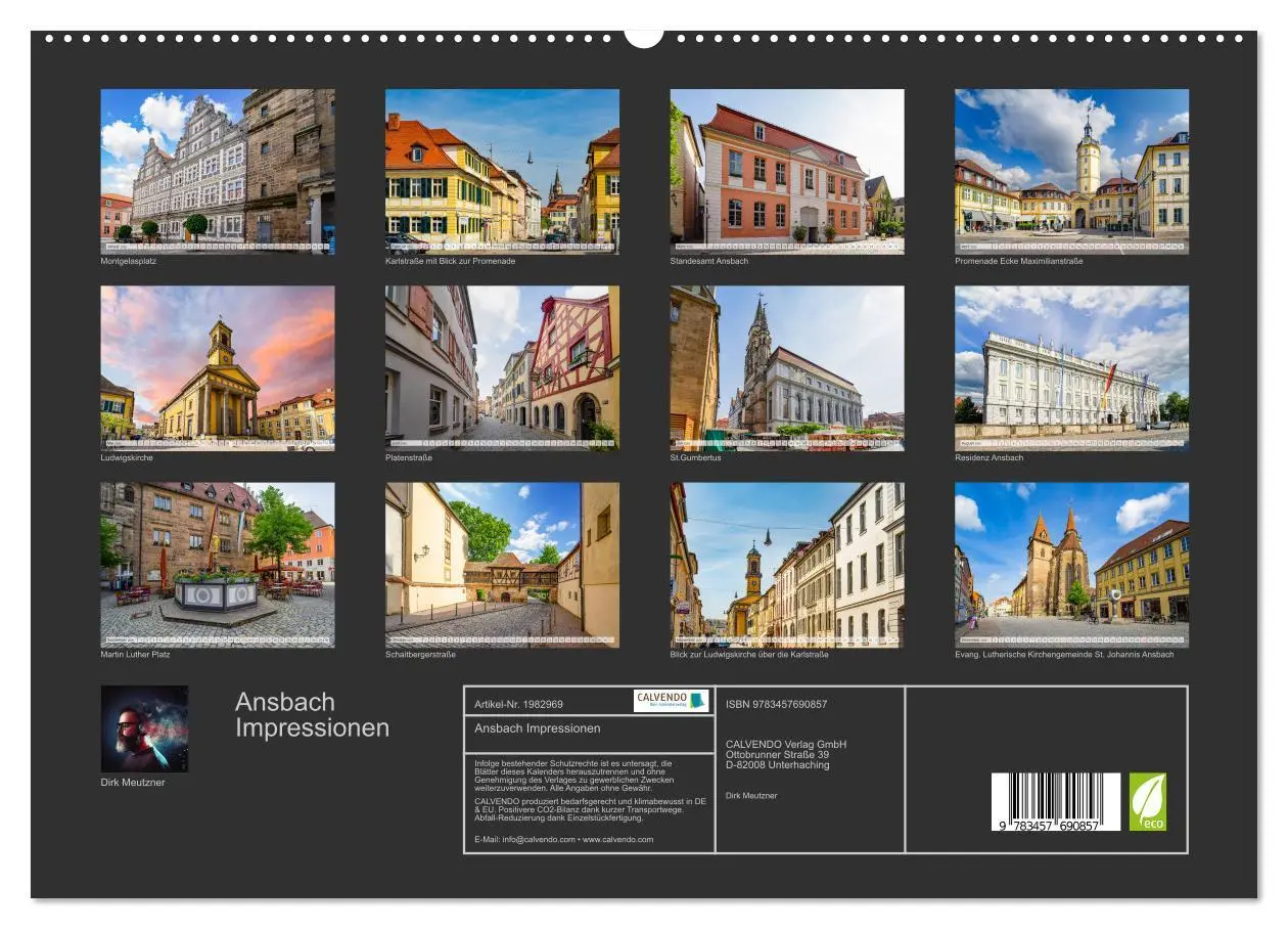 Bild: 9783457690857 | Ansbach Impressionen (hochwertiger Premium Wandkalender 2026 DIN A2...