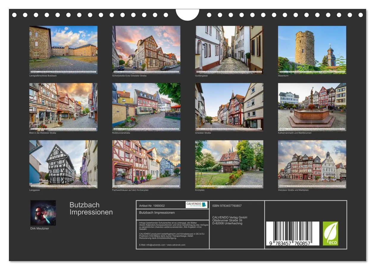 Bild: 9783457760857 | Butzbach Impressionen (Wandkalender 2026 DIN A4 quer), CALVENDO...