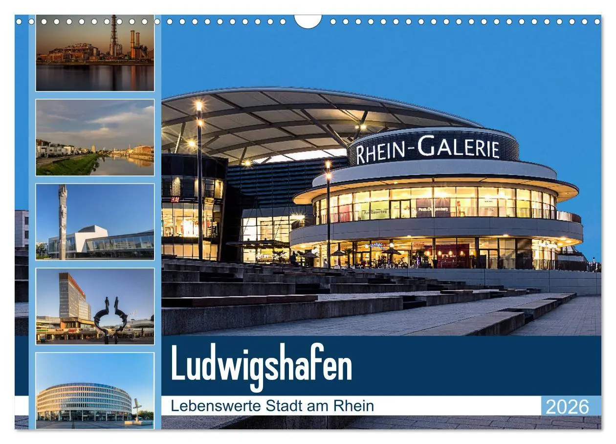Cover: 9783457900857 | Ludwigshafen - Lebenswerte Stadt am Rhein (Wandkalender 2026 DIN A3...
