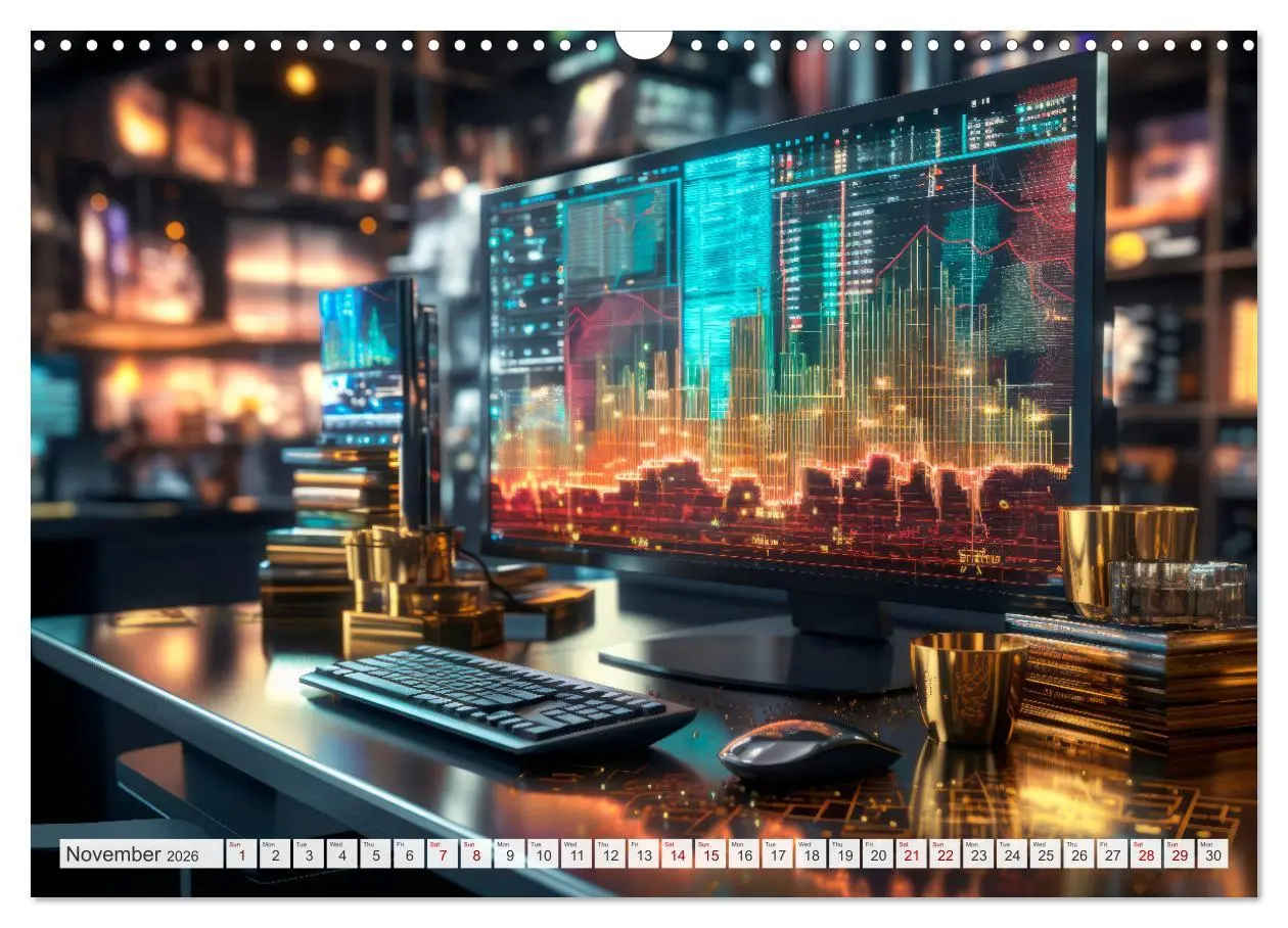 Bild: 9783516540857 | Crypto and Blockchain THE FUTURE HAS BEGUN (Wall Calendar 2026 DIN...
