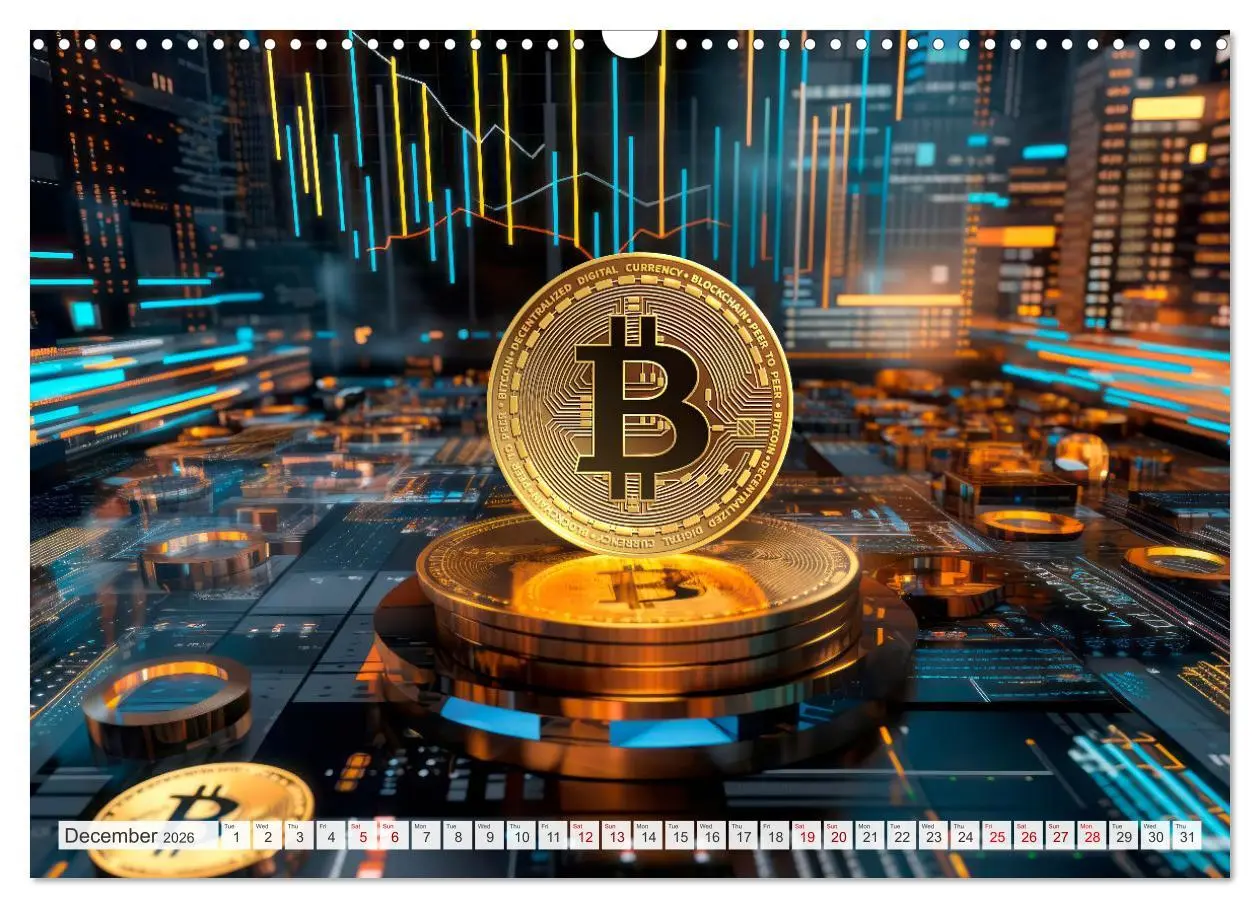 Bild: 9783516540857 | Crypto and Blockchain THE FUTURE HAS BEGUN (Wall Calendar 2026 DIN...