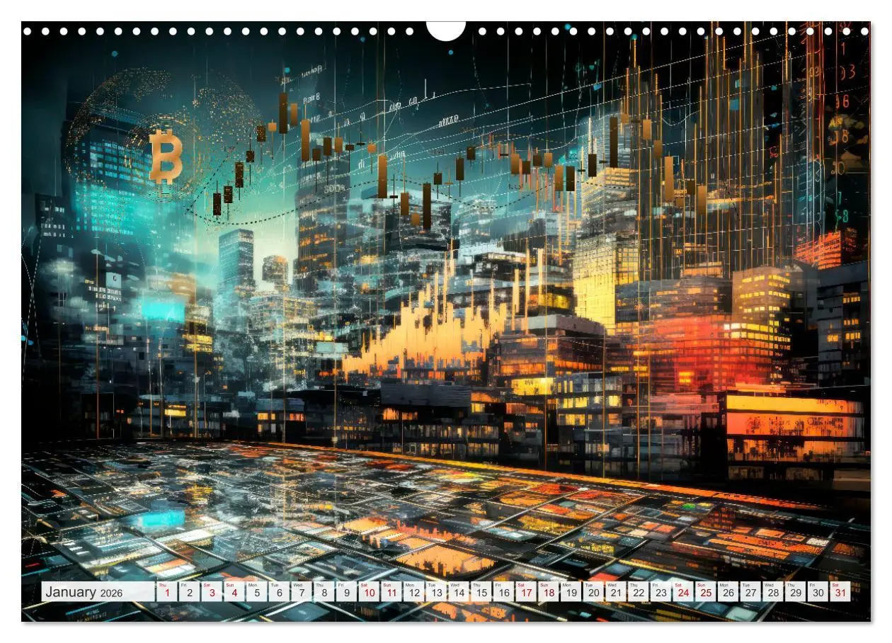 Bild: 9783516540857 | Crypto and Blockchain THE FUTURE HAS BEGUN (Wall Calendar 2026 DIN...
