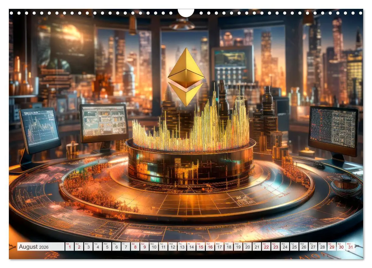 Bild: 9783516540857 | Crypto and Blockchain THE FUTURE HAS BEGUN (Wall Calendar 2026 DIN...