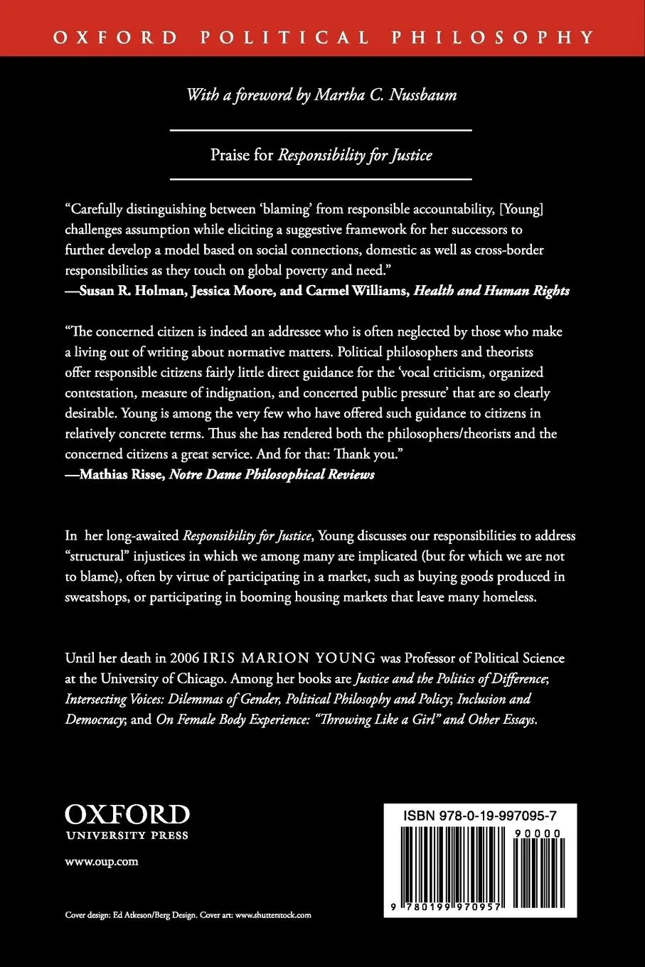 Rückseite: 9780199970957 | Responsibility for Justice | Iris Marion Young | Taschenbuch | 2013