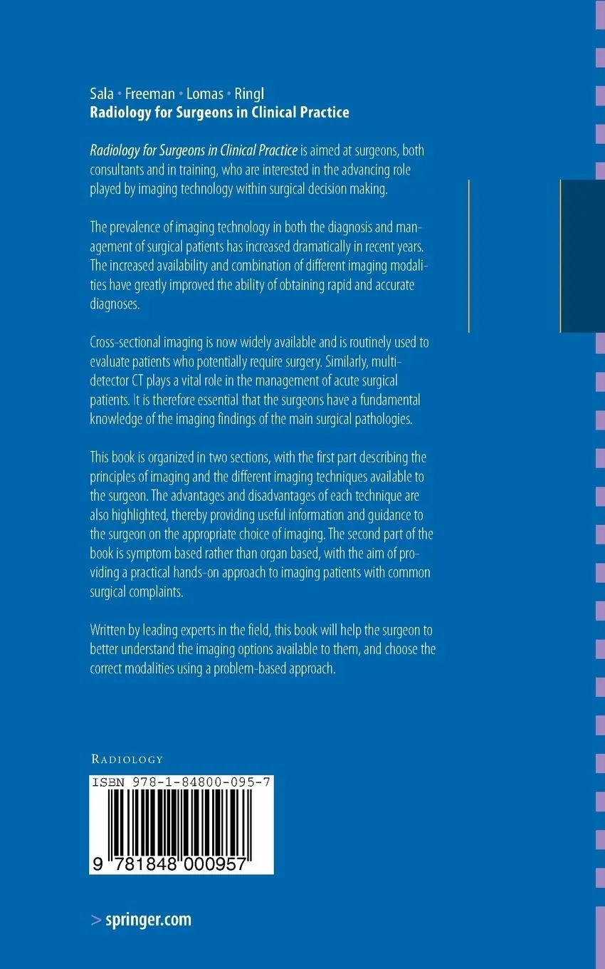 Rückseite: 9781848000957 | Radiology for Surgeons in Clinical Practice | Evis Sala (u. a.) | Buch