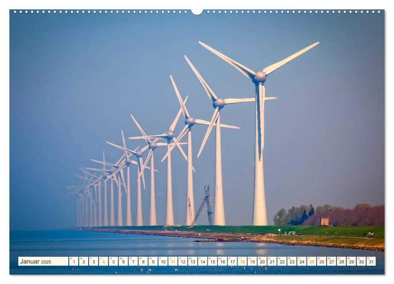 Bild: 9783435350957 | Windrad - Fluch und Segen (Wandkalender 2025 DIN A2 quer), CALVENDO...