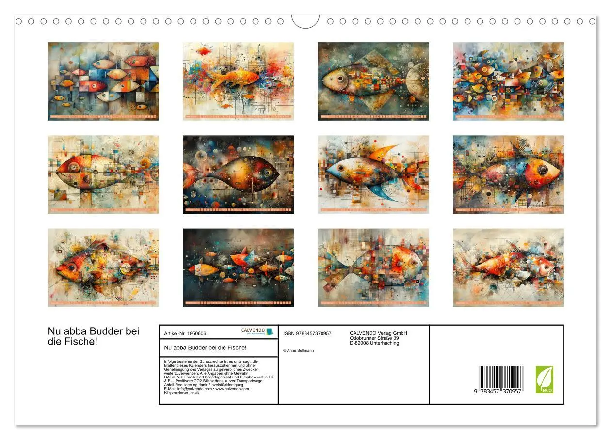 Bild: 9783457370957 | Nu abba Budder bei die Fische! (Wandkalender 2026 DIN A3 quer),...