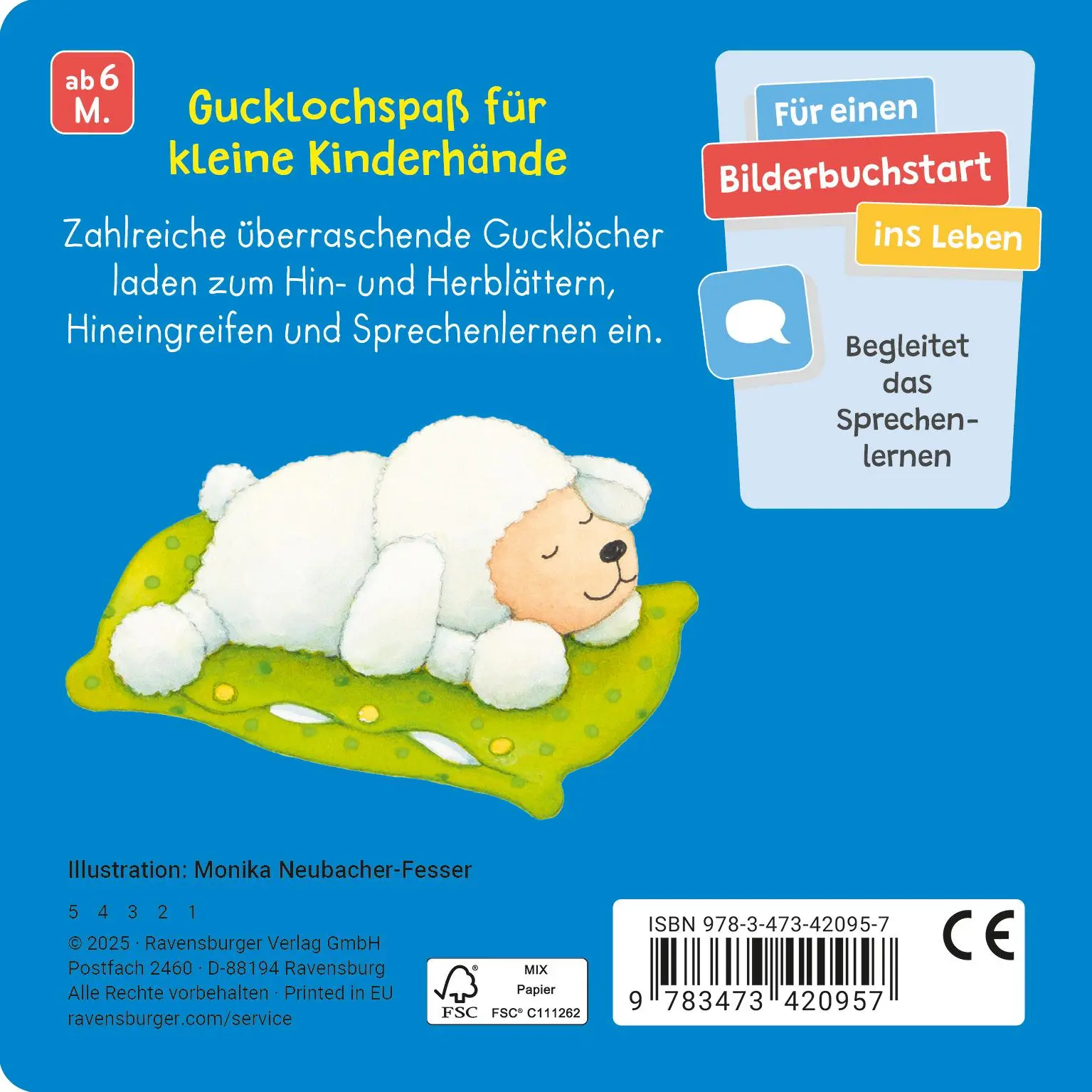 Rückseite: 9783473420957 | Mein Gucklochbuch - Gute Nacht | Monika Neubacher-Fesser | Buch | 2025