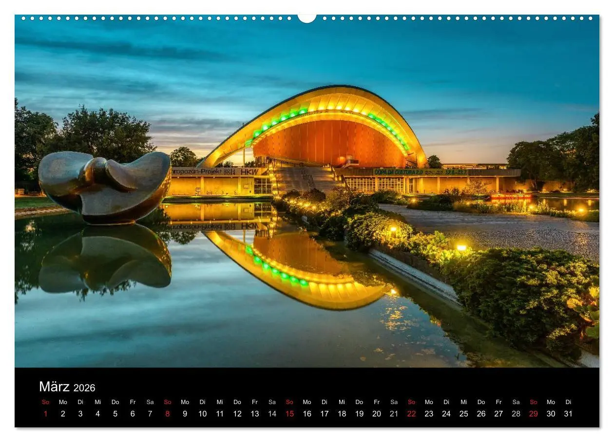 Bild: 9783516080957 | Berlin City bei Nacht (Wandkalender 2026 DIN A2 quer), CALVENDO...