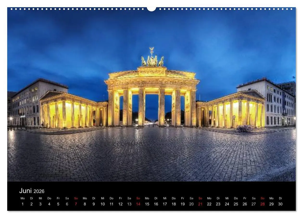 Bild: 9783516080957 | Berlin City bei Nacht (Wandkalender 2026 DIN A2 quer), CALVENDO...