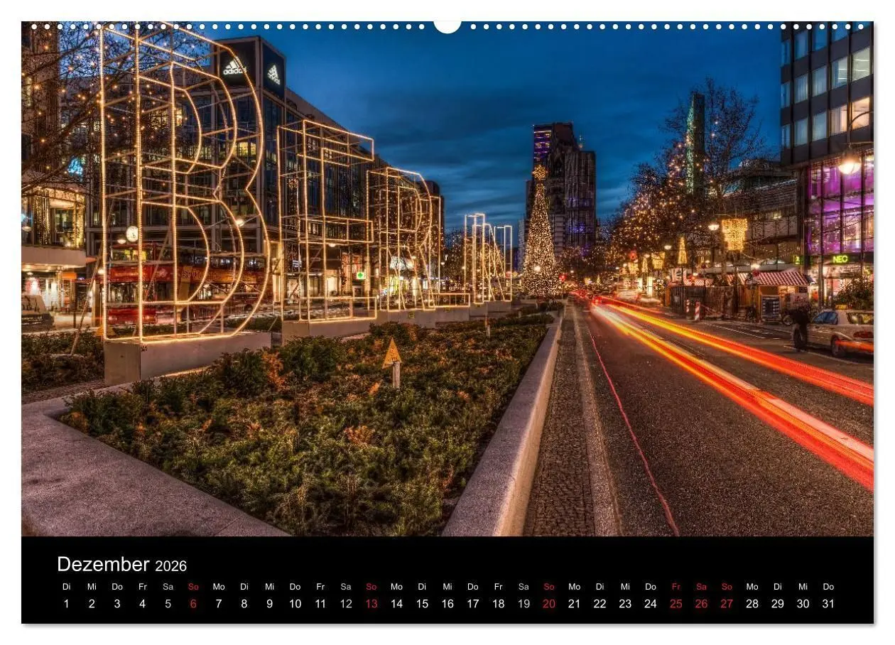 Bild: 9783516080957 | Berlin City bei Nacht (Wandkalender 2026 DIN A2 quer), CALVENDO...