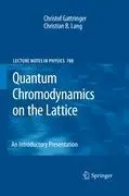 Cover: 9783642260957 | Quantum Chromodynamics on the Lattice | An Introductory Presentation