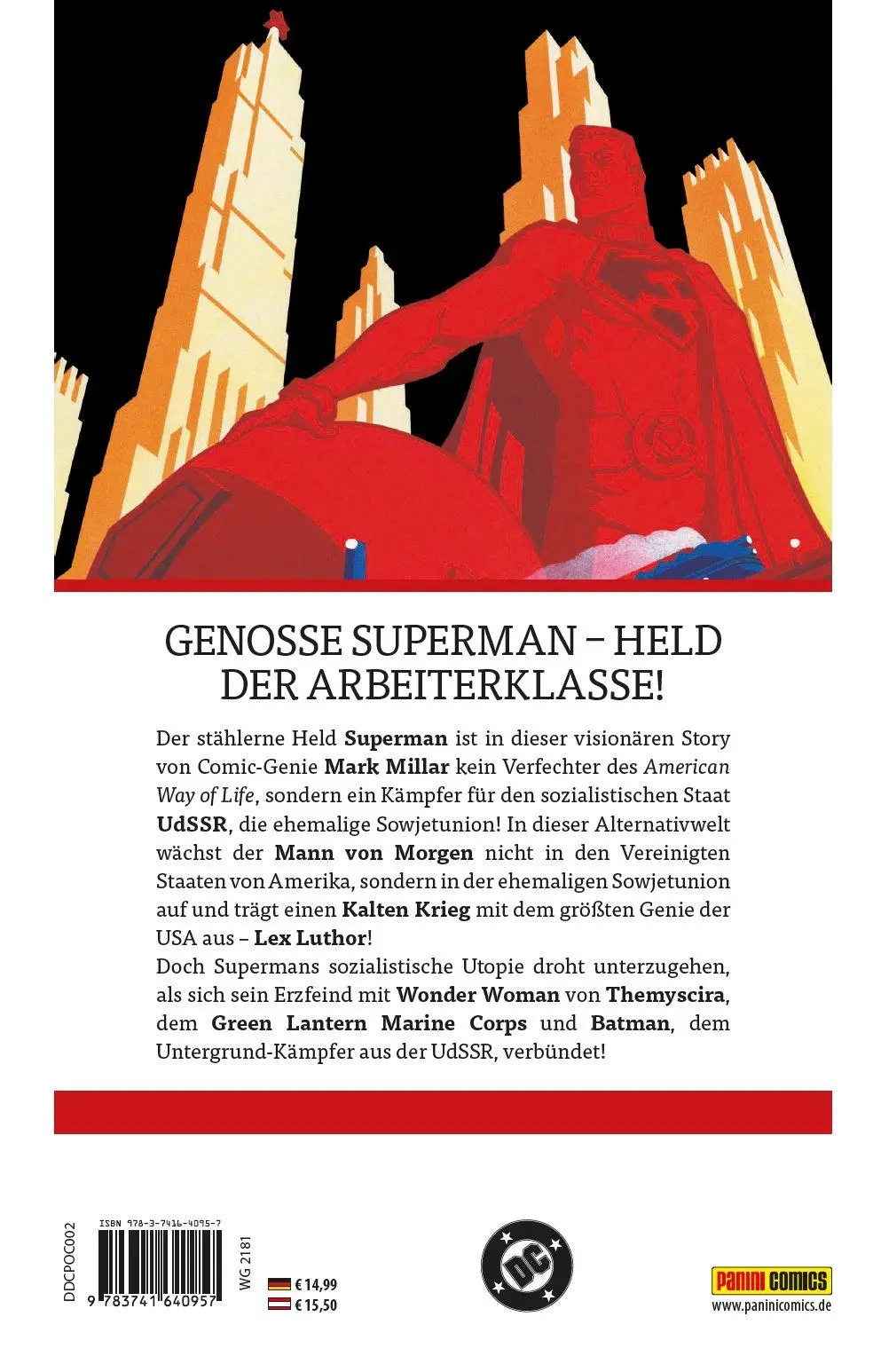 Rückseite: 9783741640957 | Genosse Superman (Pocket Edition) | Mark Millar (u. a.) | Taschenbuch