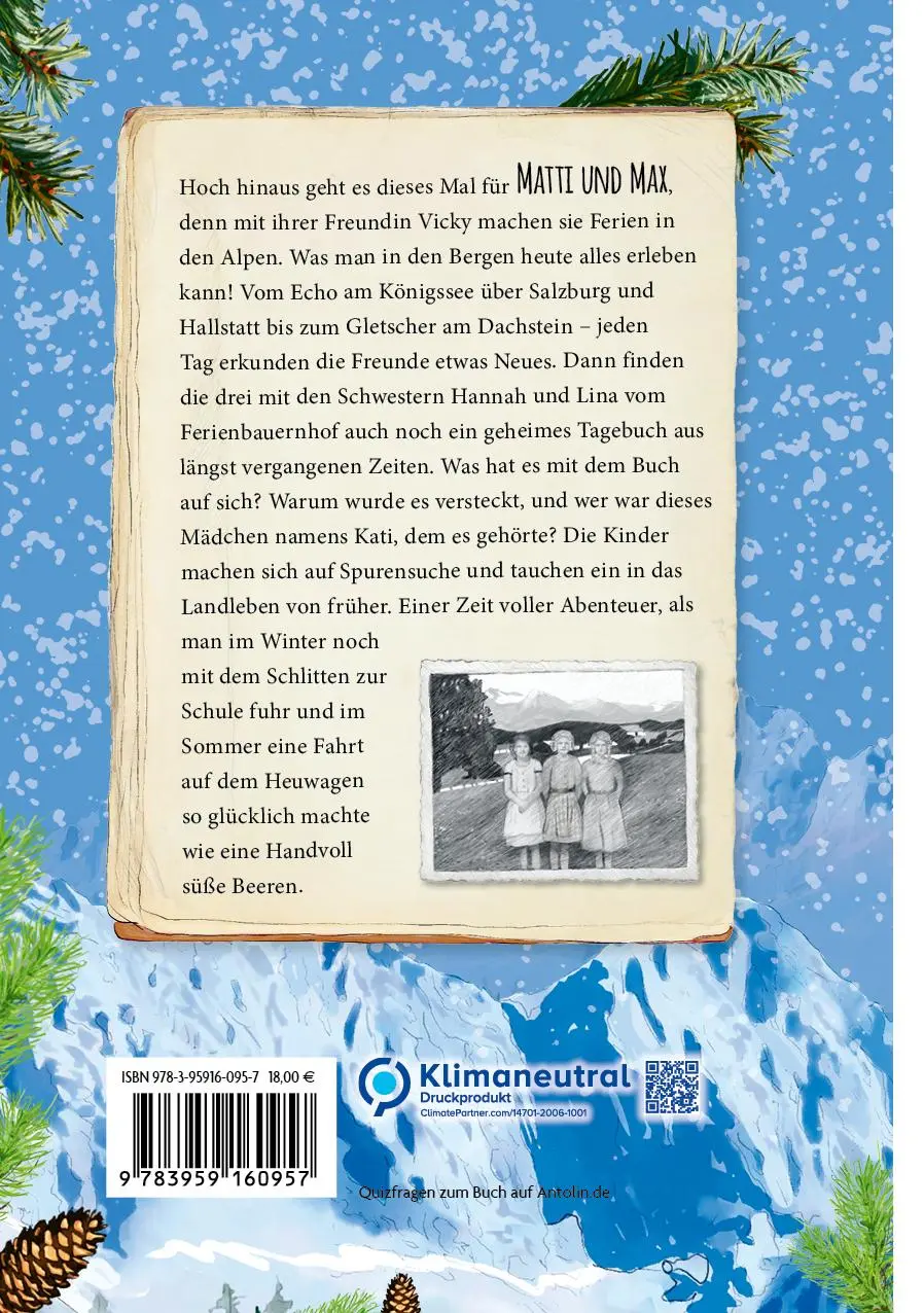 Rückseite: 9783959160957 | Matti und Max: Abenteuer in den Alpen | Sandra Lehmann | Buch | 128 S.