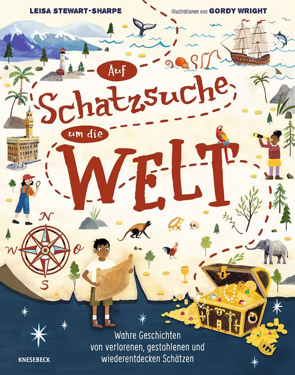 Cover: 9783989620957 | Auf Schatzsuche um die Welt | Leisa Stewart-Sharpe | Buch | 64 S.