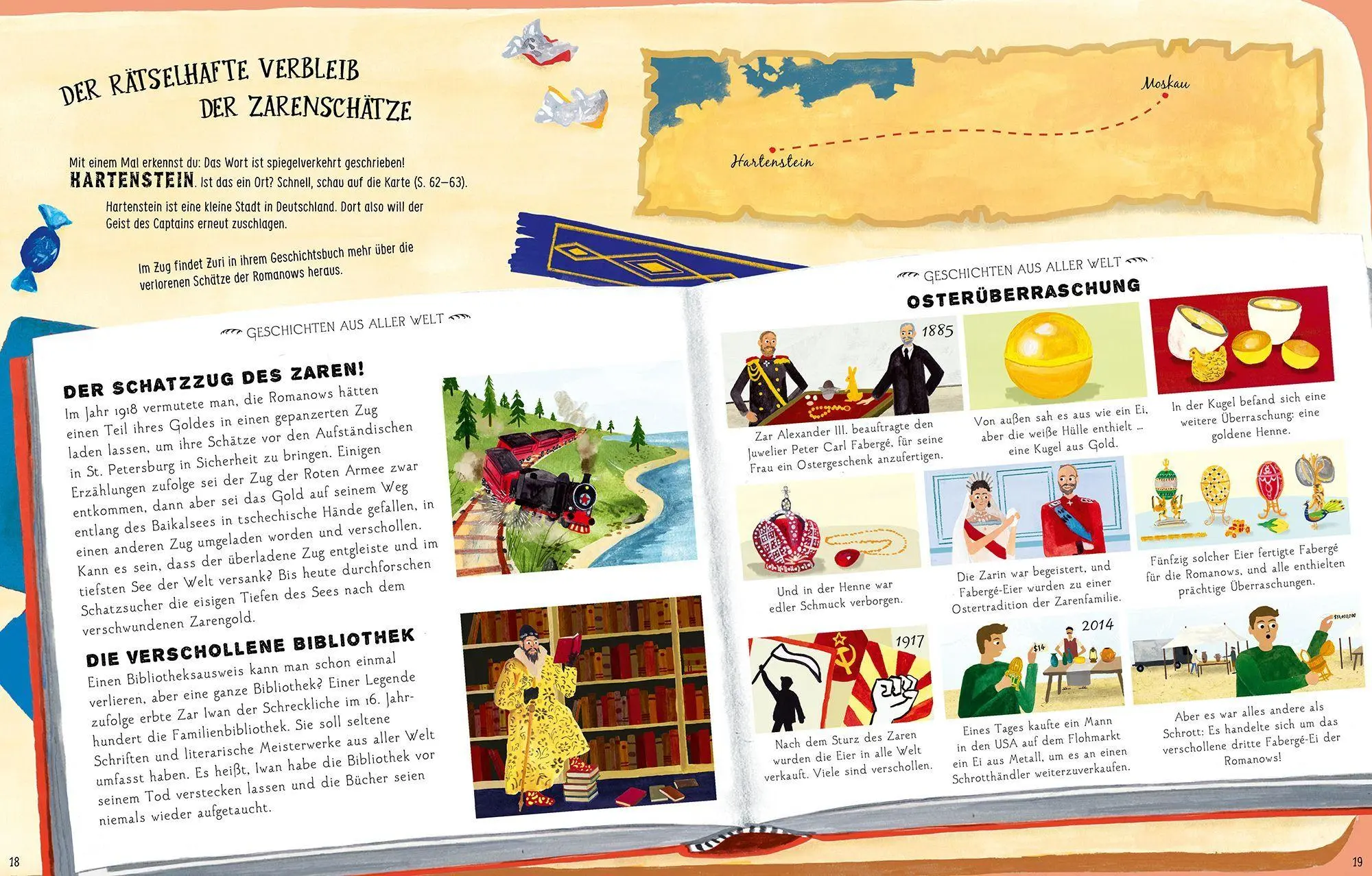 Bild: 9783989620957 | Auf Schatzsuche um die Welt | Leisa Stewart-Sharpe | Buch | 64 S.