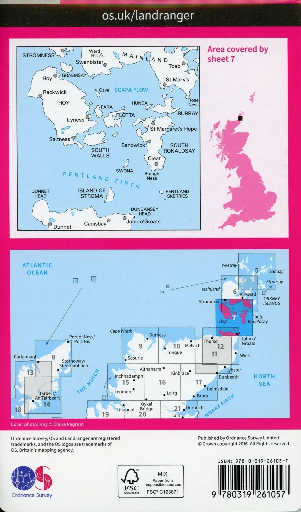Bild: 9780319261057 | Orkney - Southern Isles | Ordnance Survey | (Land-)Karte | Englisch