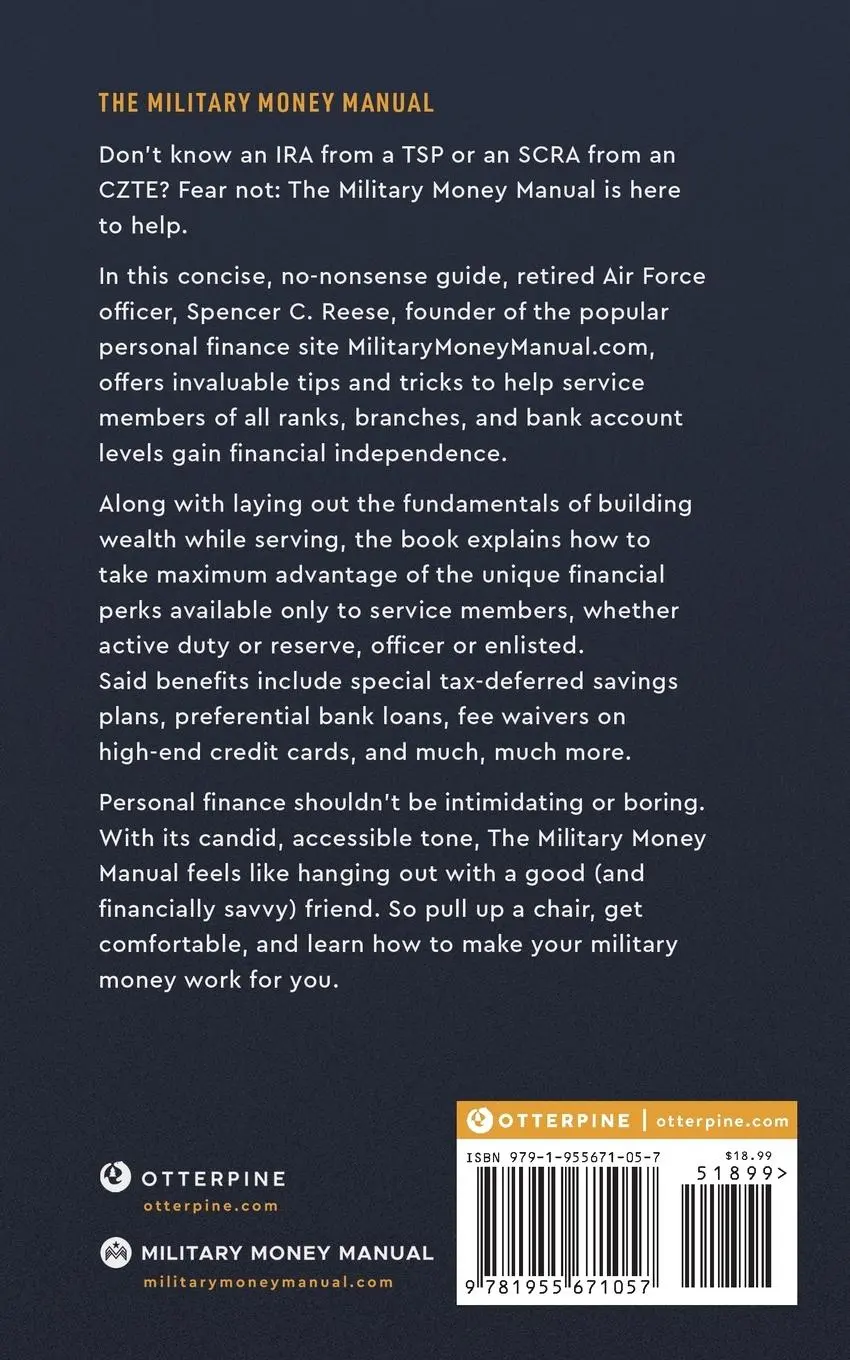 Rückseite: 9781955671057 | The Military Money Manual | A Practical Guide to Financial Freedom
