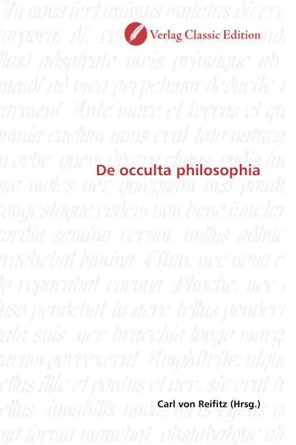 Cover: 9783839711057 | De occulta philosophia | Carl von Reifitz | Taschenbuch | Deutsch