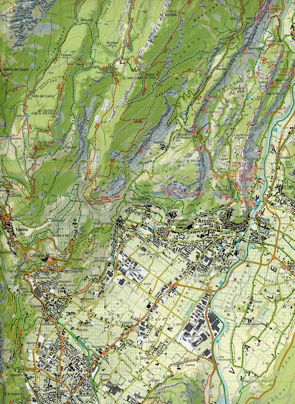 Bild: 9788883151057 | Tabacco Wandern 1 : 25 000 Riva del Garda - Ledro - Monte Baldo Nord
