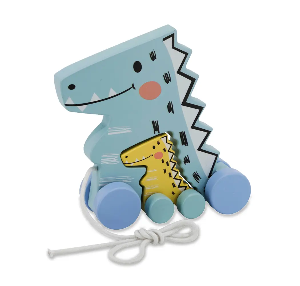 Bild: 4042774461157 | Jamara Holzspielzeug Kidiwood Nachziehen Dino 2tlg. | In Karton | 2020