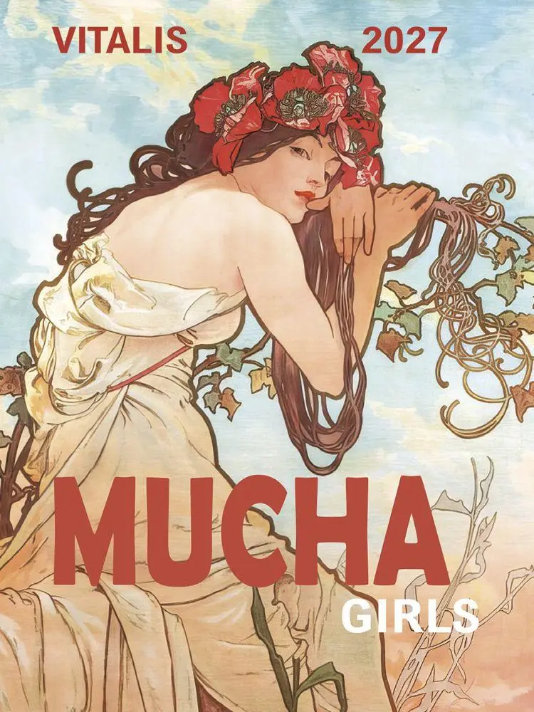Cover: 8594226441157 | Mucha Girls 2027 | Minikalender | Alfons Mucha | Kalender | Englisch