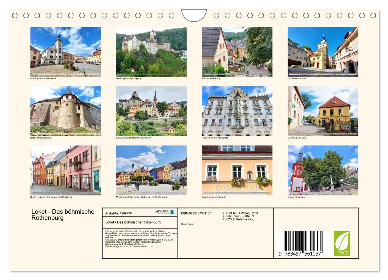 Bild: 9783457561157 | Loket - Das böhmische Rothenburg (Wandkalender 2026 DIN A4 quer),...