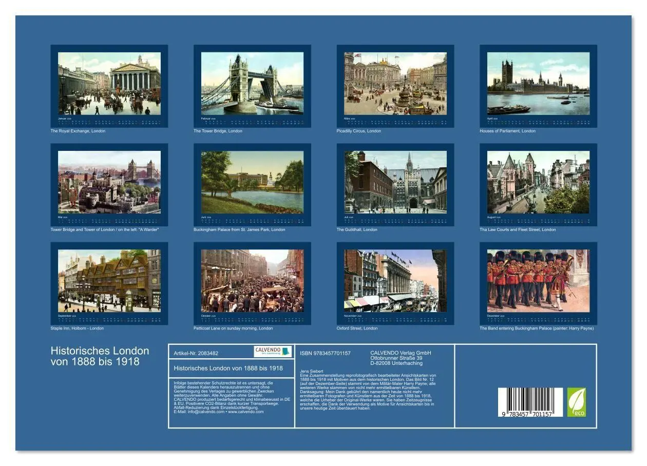 Bild: 9783457701157 | Historisches London von 1888 bis 1918 (hochwertiger Premium...