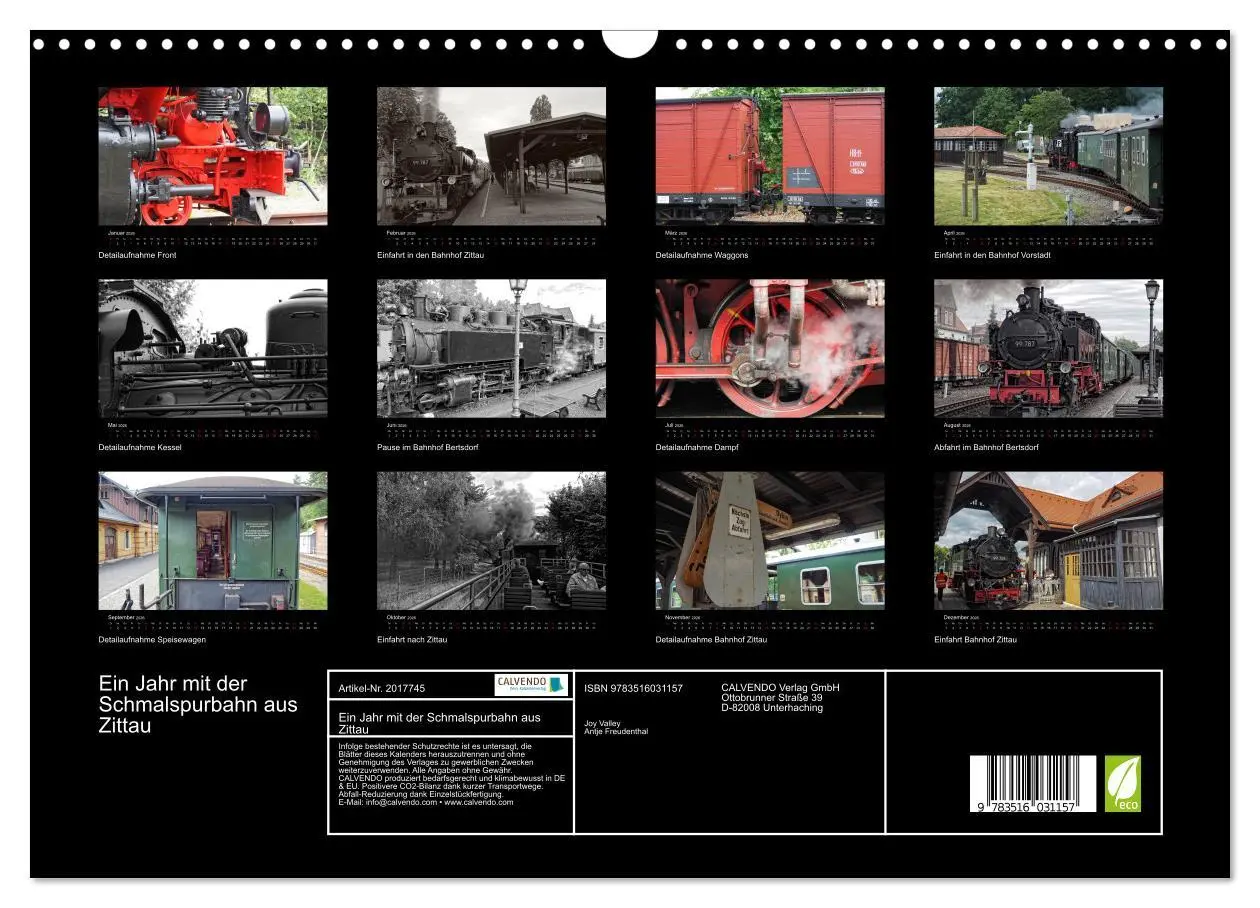 Bild: 9783516031157 | Ein Jahr mit der Schmalspurbahn aus Zittau (Wandkalender 2026 DIN...