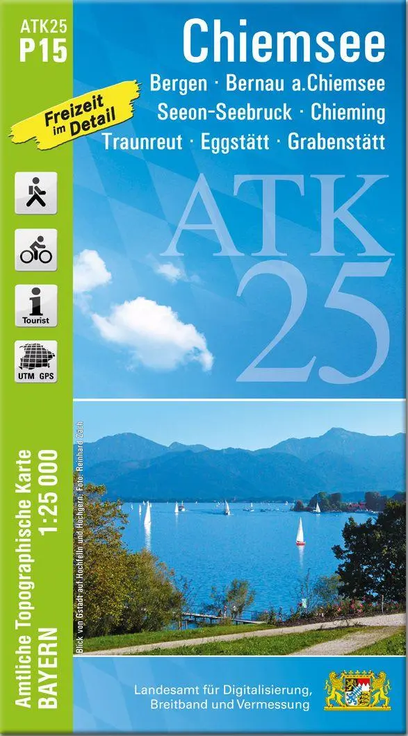 Cover: 9783987761157 | ATK25-P15 Chiemsee (Amtliche Topographische Karte 1:25000) | Deutsch