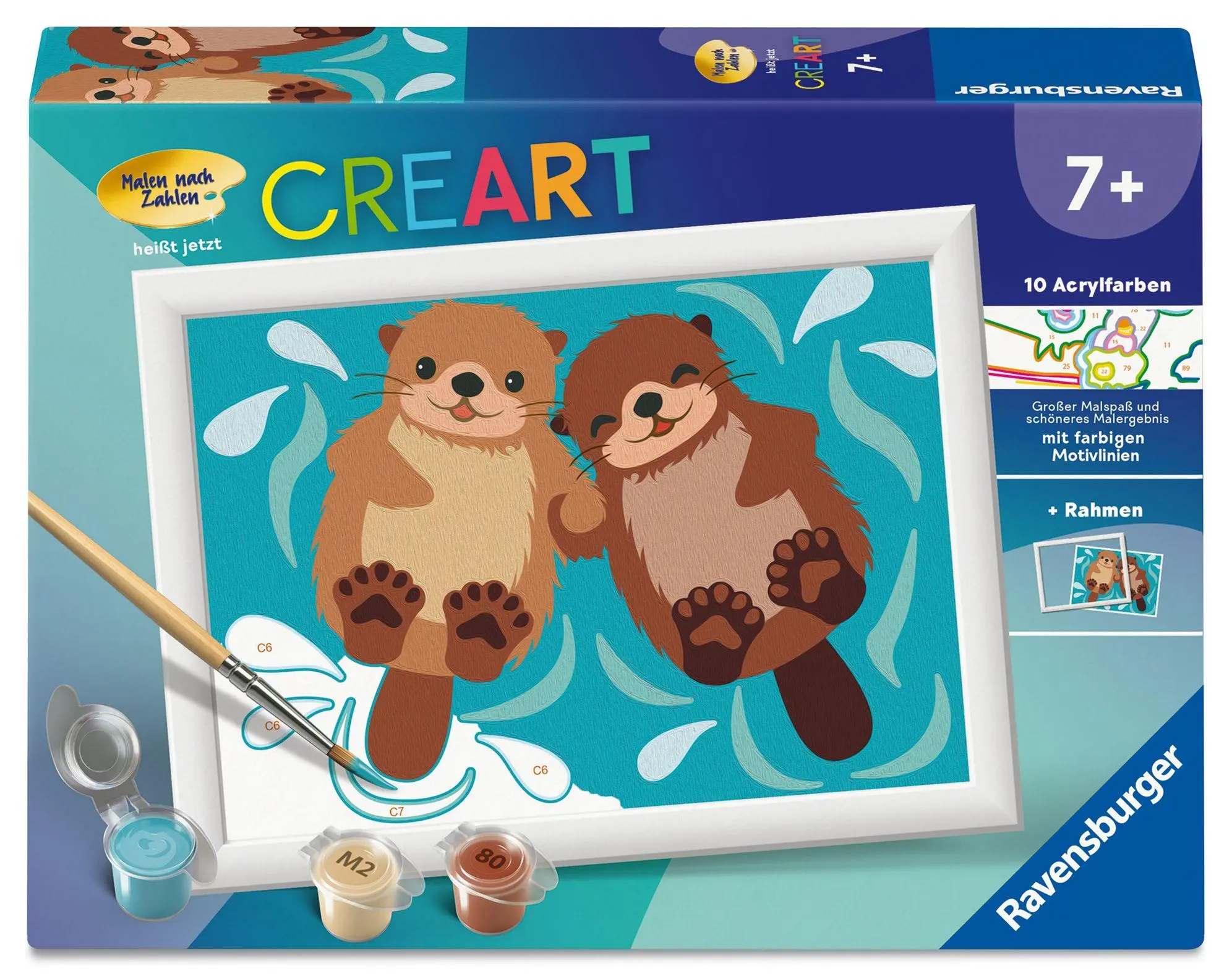 Cover: 4005555231257 | Ravensburger CreArt 12023125 - Verliebte Otter - Malen nach Zahlen...