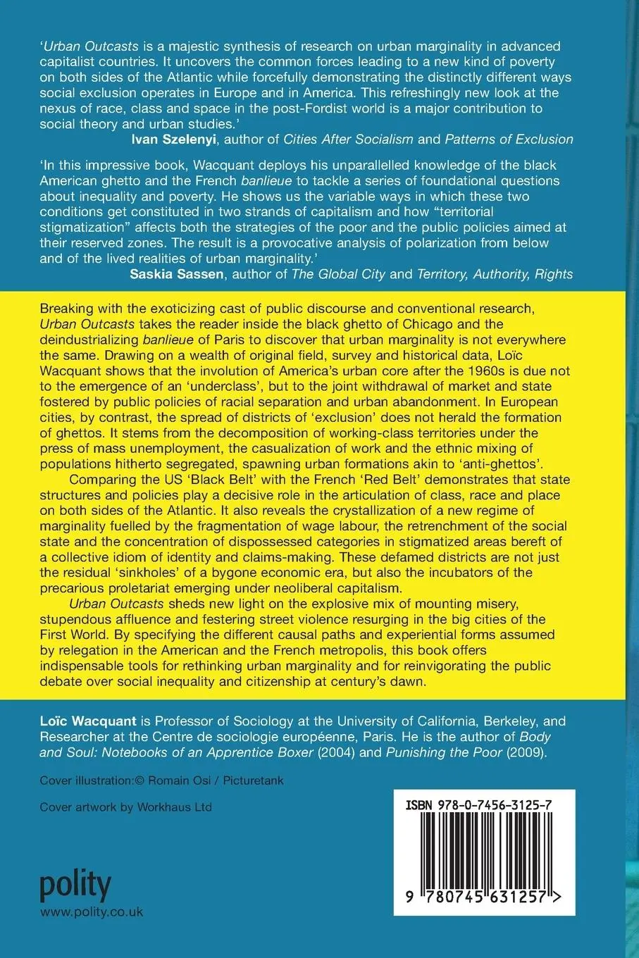Rückseite: 9780745631257 | Urban Outcasts | A Comparative Sociology of Advanced Marginality