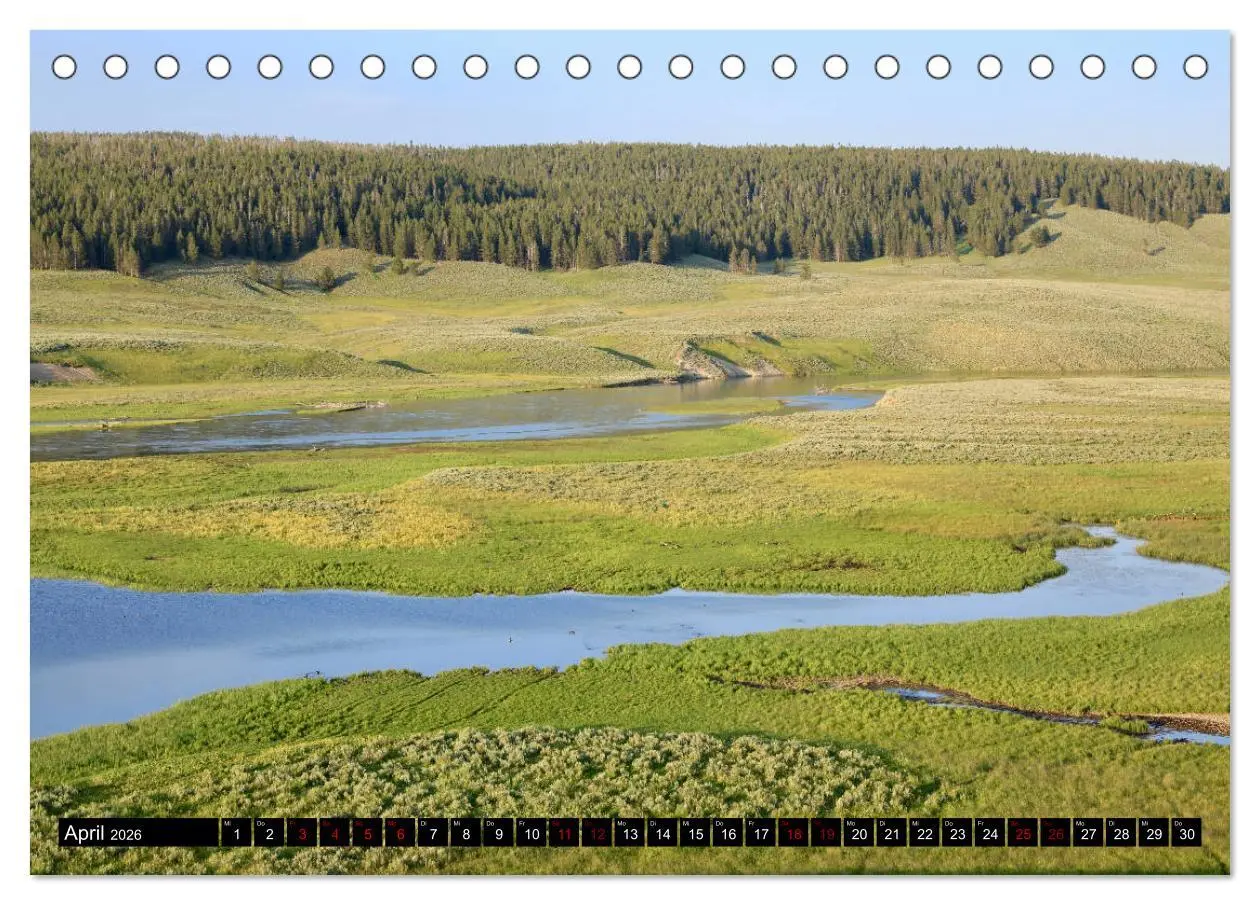 Bild: 9783457931257 | Wunderwelt Yellowstone 2026 (Tischkalender 2026 DIN A5 quer),...