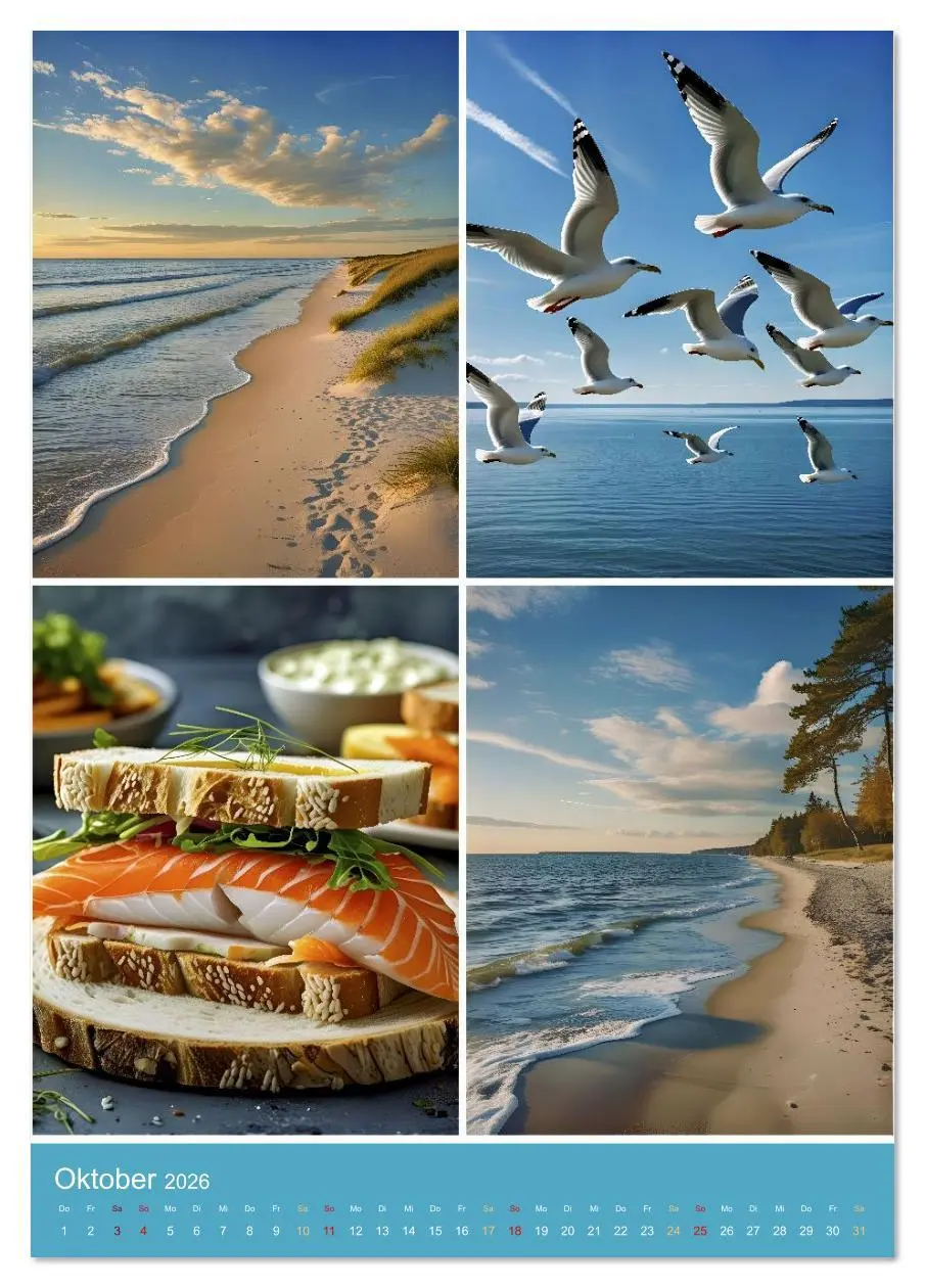 Bild: 9783516641257 | Endlich Ostsee Urlaub (Tischkalender 2026 DIN A5 hoch), CALVENDO...