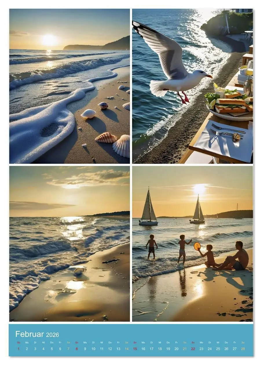 Bild: 9783516641257 | Endlich Ostsee Urlaub (Tischkalender 2026 DIN A5 hoch), CALVENDO...