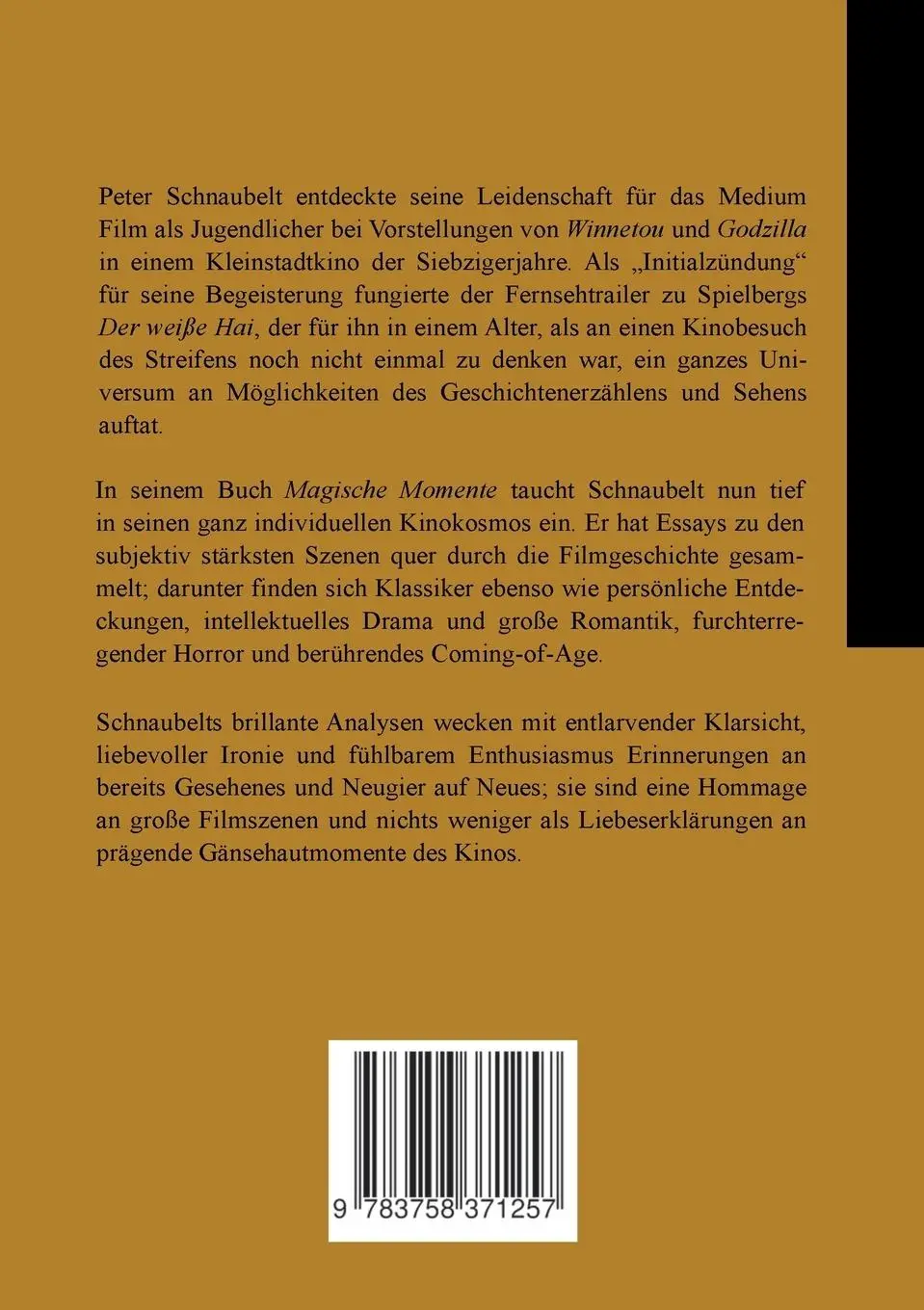 Rückseite: 9783758371257 | Magische Momente | Peter Schnaubelt | Taschenbuch | Paperback | 470 S.