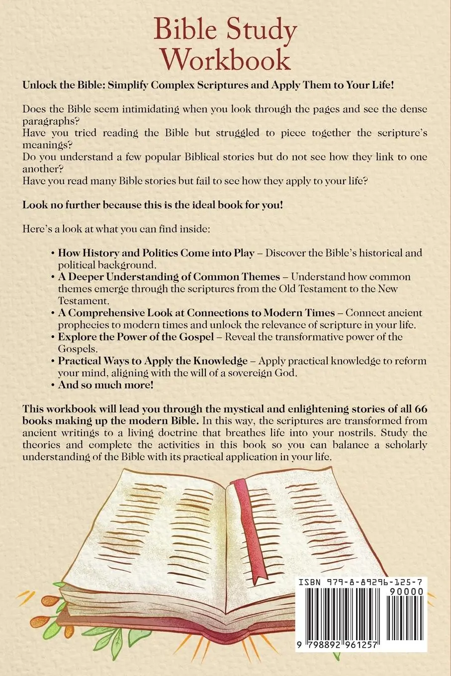 Rückseite: 9798892961257 | Bible Study Workbook | Ahoy Publications | Taschenbuch | Englisch