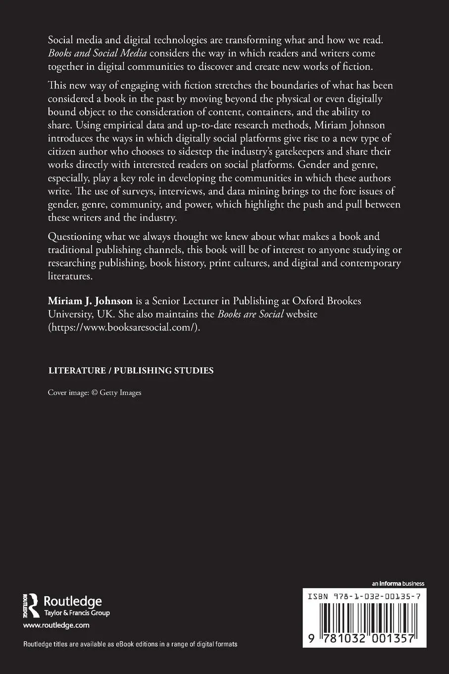 Rückseite: 9781032001357 | Books and Social Media | Miriam J. Johnson | Taschenbuch | Englisch