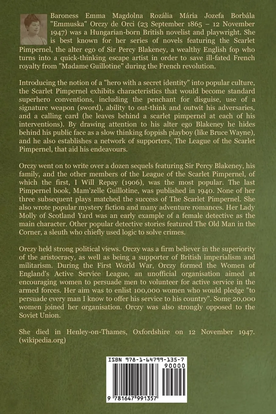 Rückseite: 9781647991357 | The Scarlet Pimpernel | Baroness Emmuska Orczy | Taschenbuch | 2020