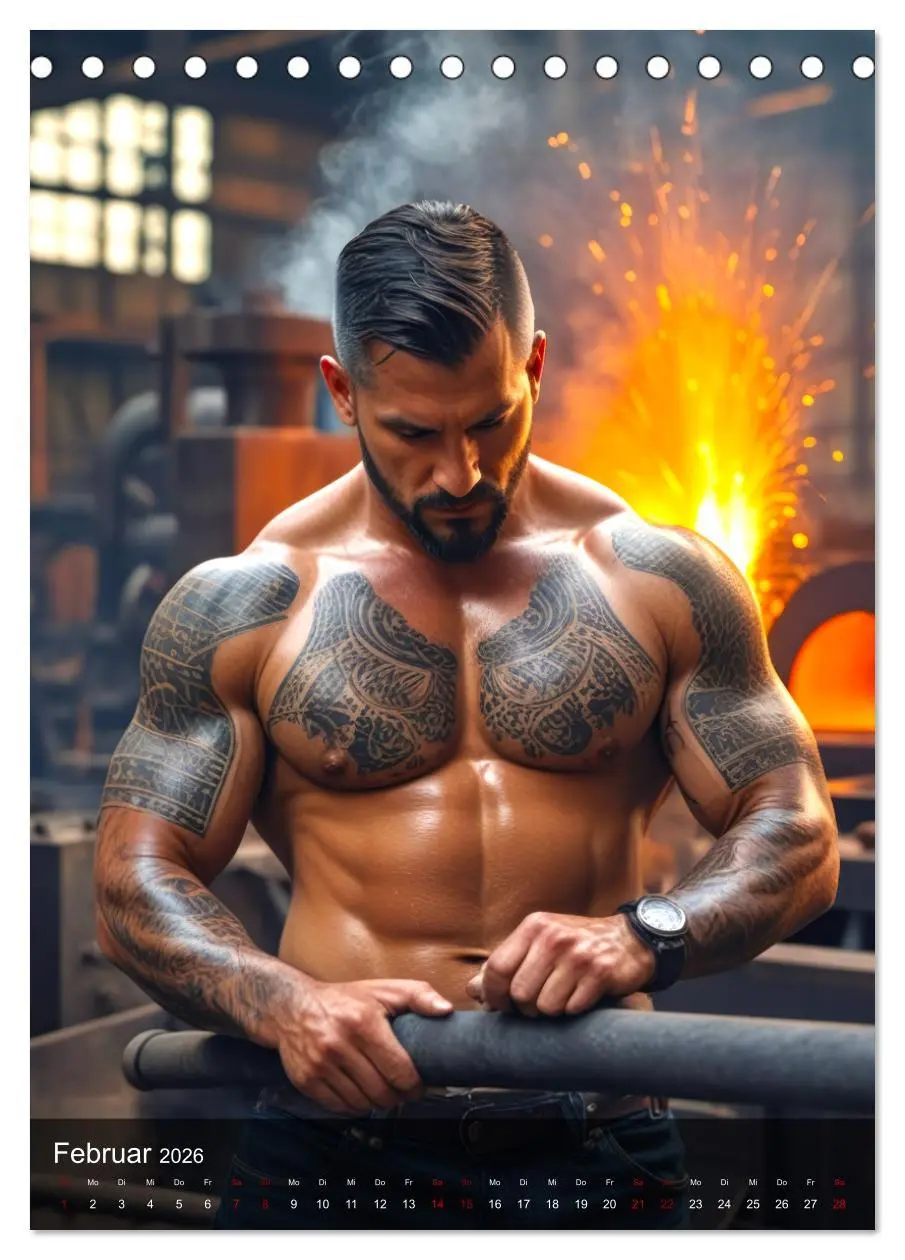 Bild: 9783457301357 | Tattoo Kings (Tischkalender 2026 DIN A5 hoch), CALVENDO Monatskalender