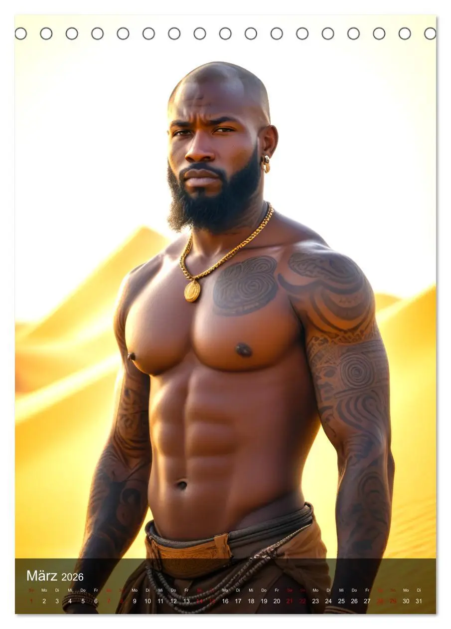Bild: 9783457301357 | Tattoo Kings (Tischkalender 2026 DIN A5 hoch), CALVENDO Monatskalender